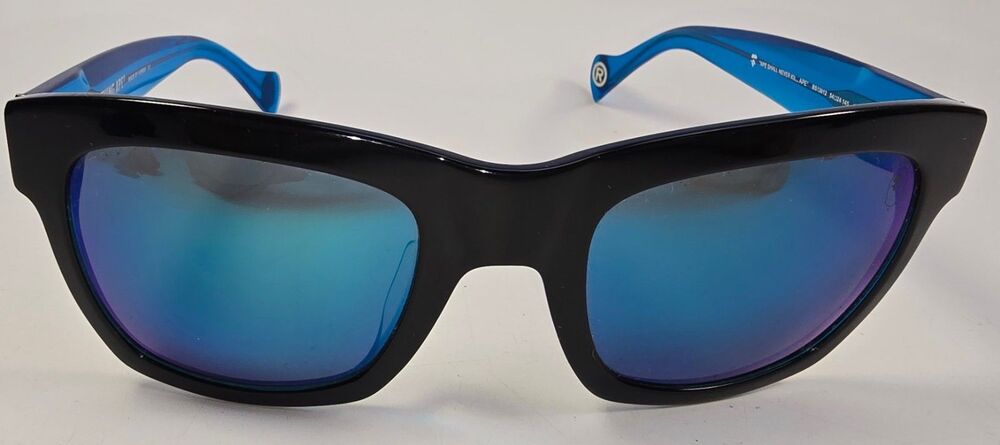 A Bathing Ape BAPE Sunglasses BS13012 Blue Mirror Lens Black/Blue Acetate Street